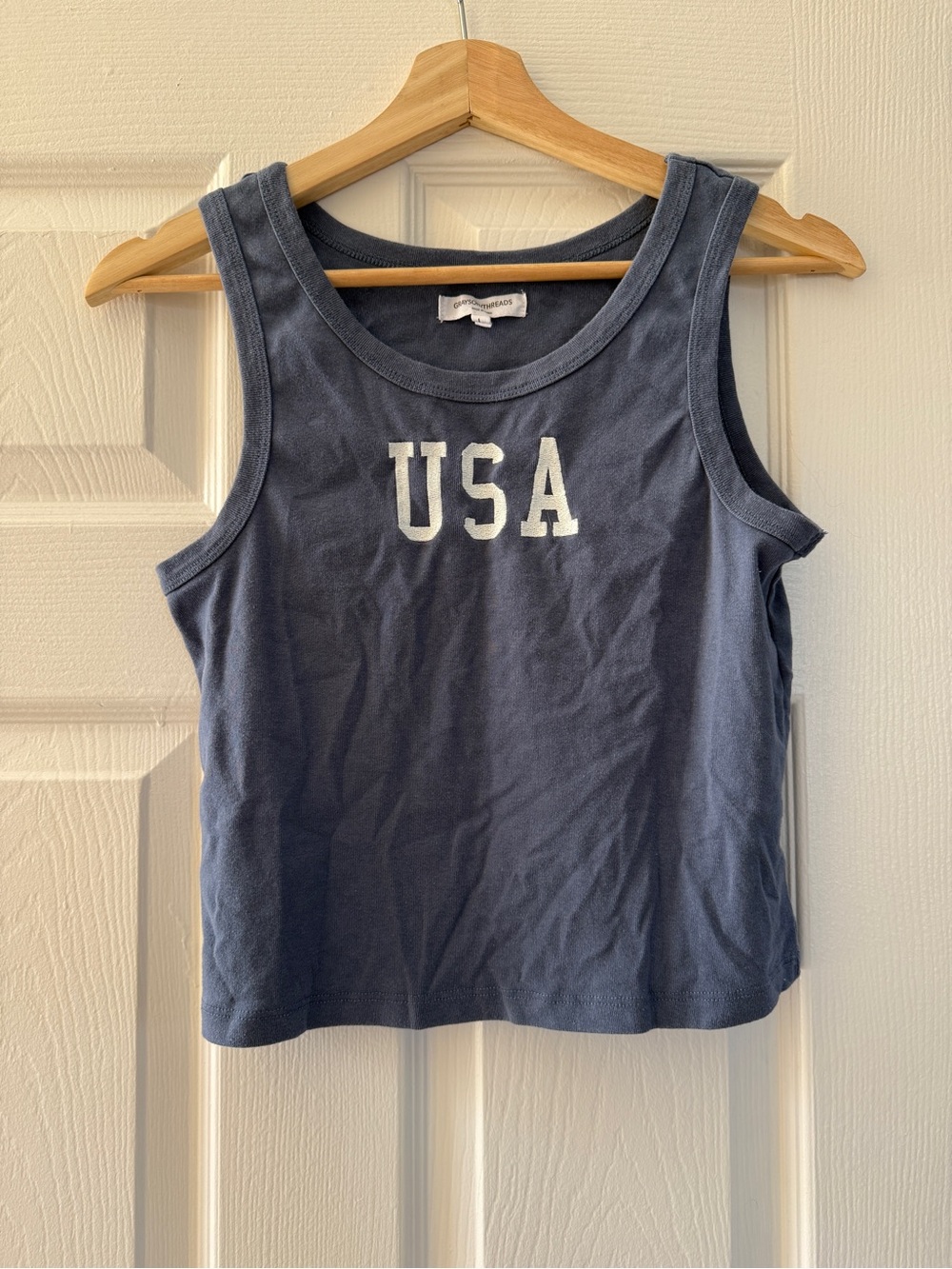 Grayson Threads Slate Blue Crewneck Tee
